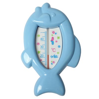 Fashion Small Fat Fish Dual Thermometer (Baby Blue) - Click Image to Close